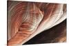 Jordan, Petra, Colorful Patterns in Sandstone Ancient-Claudia Adams-Stretched Canvas