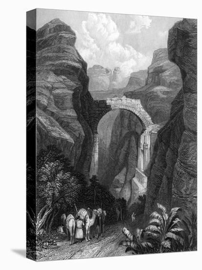 Jordan, Petra, Edom 1835-W Finden-Stretched Canvas
