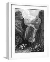 Jordan, Petra, Edom 1835-W Finden-Framed Art Print