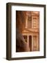 Jordan, Petra. Looking thru the narrow canyon leading towards the face of the Treasury.-Greg Probst-Framed Photographic Print