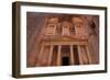 Jordan, Petra. Looking up at the massive face of the Treasury-Greg Probst-Framed Photographic Print