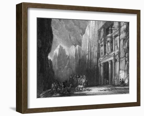 Jordan, Petra Selah Ruins-W Finden-Framed Art Print