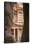 Jordan, Petra. the Siq Is the Main Entrance to the Ancient Nabataean City of Petra. Al Khazneh-Nigel Pavitt-Stretched Canvas