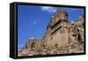 Jordan, Petra, Tomb of Aneishu Ancient City-Claudia Adams-Framed Stretched Canvas