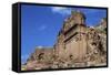 Jordan, Petra, Tomb of Aneishu Ancient City-Claudia Adams-Framed Stretched Canvas