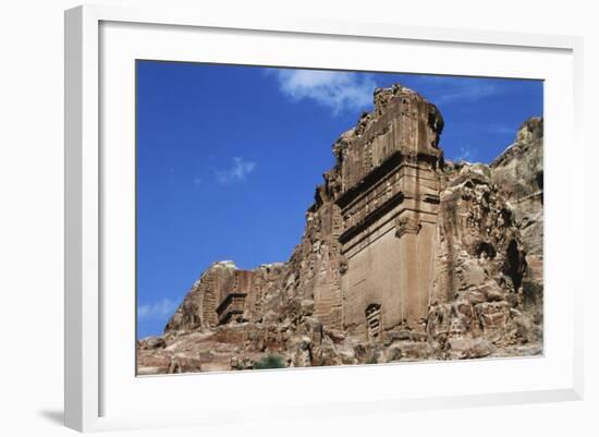 Jordan, Petra, Tomb of Aneishu Ancient City-Claudia Adams-Framed Photographic Print