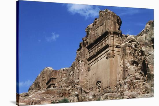 Jordan, Petra, Tomb of Aneishu Ancient City-Claudia Adams-Stretched Canvas