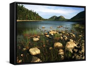 Jordan Pond and the Bubbles Mountain, Acadia National Park, Maine, USA-Adam Jones-Framed Stretched Canvas