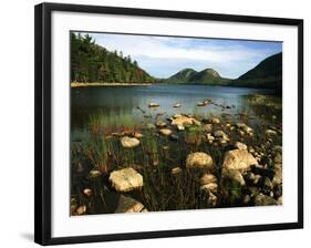 Jordan Pond and the Bubbles Mountain, Acadia National Park, Maine, USA-Adam Jones-Framed Photographic Print