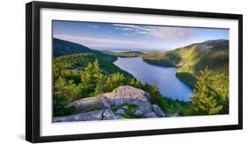 Jordan Pond from the North Bubble, Acadia National Park, Maine, USA-null-Framed Photographic Print