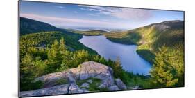 Jordan Pond from the North Bubble, Acadia National Park, Maine, USA-null-Mounted Photographic Print