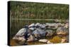 Jordan Pond in Evening Light in Autumn, Acadia National Park, Maine, USA-Michel Hersen-Stretched Canvas