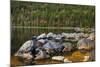 Jordan Pond in Evening Light in Autumn, Acadia National Park, Maine, USA-Michel Hersen-Mounted Photographic Print