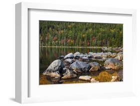 Jordan Pond in Evening Light in Autumn, Acadia National Park, Maine, USA-Michel Hersen-Framed Photographic Print