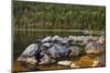 Jordan Pond in Evening Light in Autumn, Acadia National Park, Maine, USA-Michel Hersen-Mounted Photographic Print