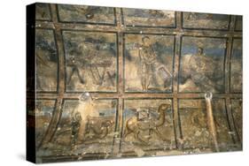 Jordan, Quseir Amra or Qusayr Amra, Interior, Vaultes-null-Stretched Canvas