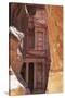 Jordan, the Treasury at Petra-Steve Roxbury-Stretched Canvas
