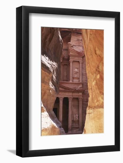 Jordan, the Treasury at Petra-Steve Roxbury-Framed Photographic Print