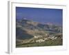 Jordan Valley Town of Maalei Ephraim, with Mount Sartaba in Background, Israel, Middle East-Simanor Eitan-Framed Photographic Print