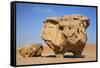 Jordan, Wadi Rum. a Free-Standing Sandstone Feature known as the Bedouin Cow in Wadi Rum.-Nigel Pavitt-Framed Stretched Canvas