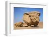 Jordan, Wadi Rum. a Free-Standing Sandstone Feature known as the Bedouin Cow in Wadi Rum.-Nigel Pavitt-Framed Photographic Print