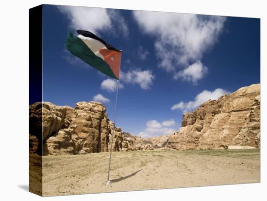 Jordanian Flag, Jordan, Middle East-Sergio Pitamitz-Stretched Canvas