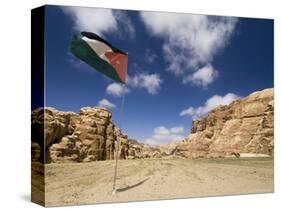 Jordanian Flag, Jordan, Middle East-Sergio Pitamitz-Stretched Canvas