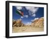 Jordanian Flag, Jordan, Middle East-Sergio Pitamitz-Framed Photographic Print