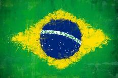 Brazil Soccer-jordygraph-Framed Stretched Canvas