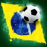 Brazil Soccer-jordygraph-Stretched Canvas