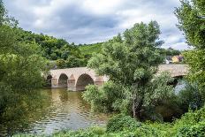 Old Roman Bridge Spanning the River Nahe-Jorg Hackemann-Photographic Print