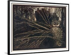 Jorinda as Owl-Arthur Rackham-Framed Premium Photographic Print