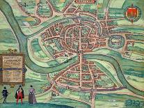 Map of Bristol, from "Civitates Orbis Terrarum" by Georg Braun and Frans Hogenberg circa 1572-1617-Joris Hoefnagel-Giclee Print