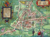 Edinburgh Map, from "Civitates Orbis Terrarum" by Georg Braun and Frans Hogenberg circa 1572-1617-Joris Hoefnagel-Giclee Print