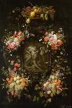 Garland of Fruit and Flowers with the Death of Adonis, 1652-Joris van Son and Erasmus Quellinus-Framed Stretched Canvas