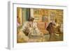 Jos and Lucie Hessel in the Small Salon, Rue de Rivoli, c.1900-05-Edouard Vuillard-Framed Giclee Print