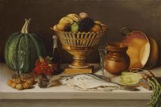 Still Life with Fish and a Pumpkin (Dining Room Scene)-Jose Agustin Arrieta-Giclee Print