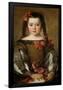José Antolínez / 'Portrait of a Girl', ca. 1660, Spanish School, Canvas, 58 cm x 46 cm, P01227.-JOSE ANTOLINEZ-Framed Poster