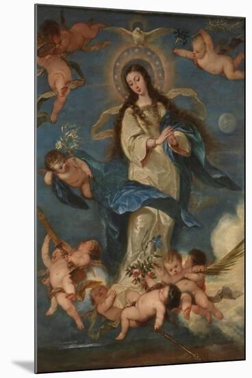 José Antolínez / 'The Immaculate Conception'. 1665. Oil on canvas.-JOSE ANTOLINEZ-Mounted Poster