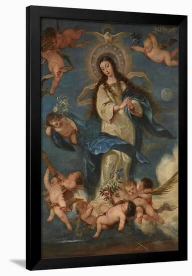 José Antolínez / 'The Immaculate Conception'. 1665. Oil on canvas.-JOSE ANTOLINEZ-Framed Poster