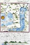 Mapa de México, Plano Laguna de Chalco, Biblioteca Lorenzana - Borbon, Toledo-José Antonio Alzate-Giclee Print