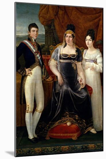 José Aparicio e Inglada / 'The Queen of Etruria and her Two Children', ca. 1815, Spanish School...-JOSE APARICIO-Mounted Poster