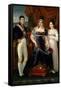 José Aparicio e Inglada / 'The Queen of Etruria and her Two Children', ca. 1815, Spanish School...-JOSE APARICIO-Framed Stretched Canvas