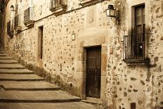 Antique Medieval Street at Unesco City of Caceres.-Jose AS Reyes-Photographic Print