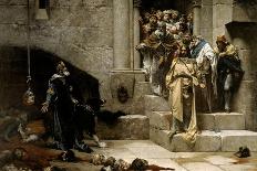 King Ramiro II Ordering Beheading of Disobedient Nobles-Jose Casado Del Alisal-Art Print