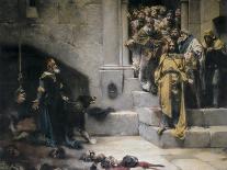 King Ramiro II Ordering Beheading of Disobedient Nobles-Jose Casado Del Alisal-Art Print