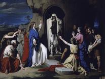 The Resurrection of Lazarus-Jose Casado Del Alisal-Stretched Canvas