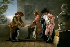 Drawing Study. Boys Playing with a Cat, or the Painters Studio, 1780-Jose Del castillo-Giclee Print