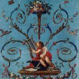 José del Castillo / 'Allegory of the Architecture', 1770-1780, Spanish School, Canvas, 117 cm x ...-JOSE DEL CASTILLO-Framed Stretched Canvas