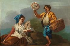 José del Castillo / 'Couple of Majos'. XVIII century. Oil on canvas.-JOSE DEL CASTILLO-Poster